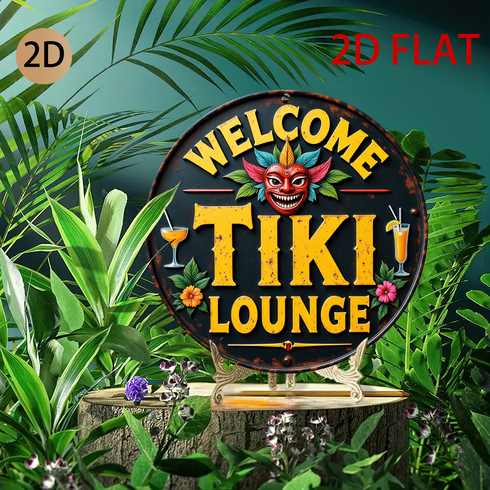 Retro Tiki Lounge Sign - Tropi - Home Bar Lounge recension och pris