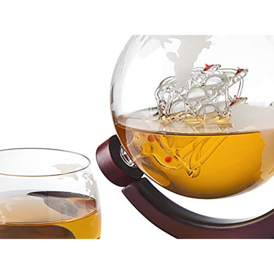 Whiskey Decanter Globe Set wit - Decanter Globe Set recension och pris