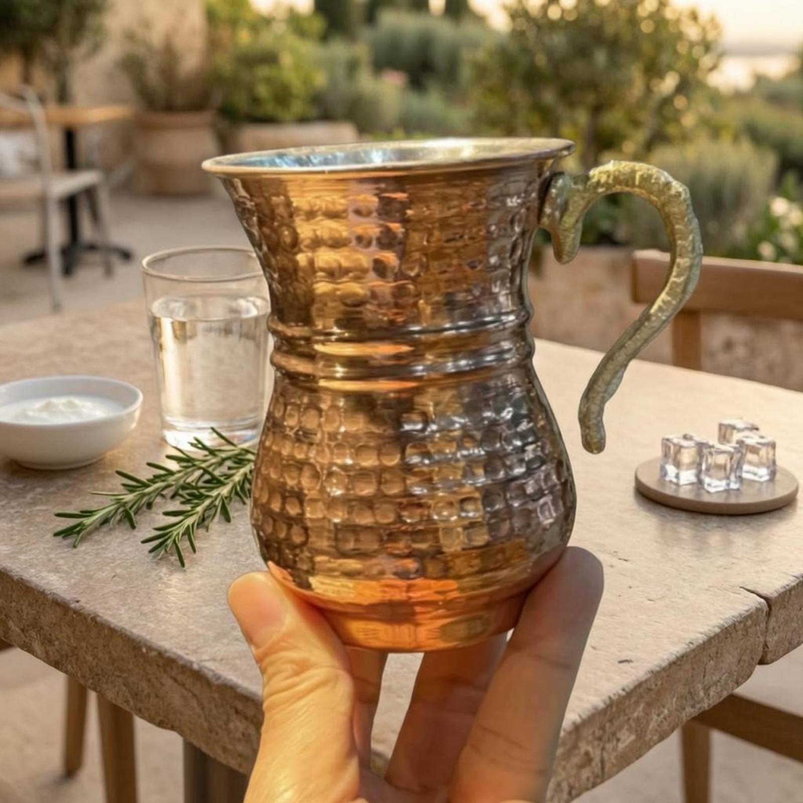 Metal Cup with Handle Flared R - Mule Copper Mug recension och pris