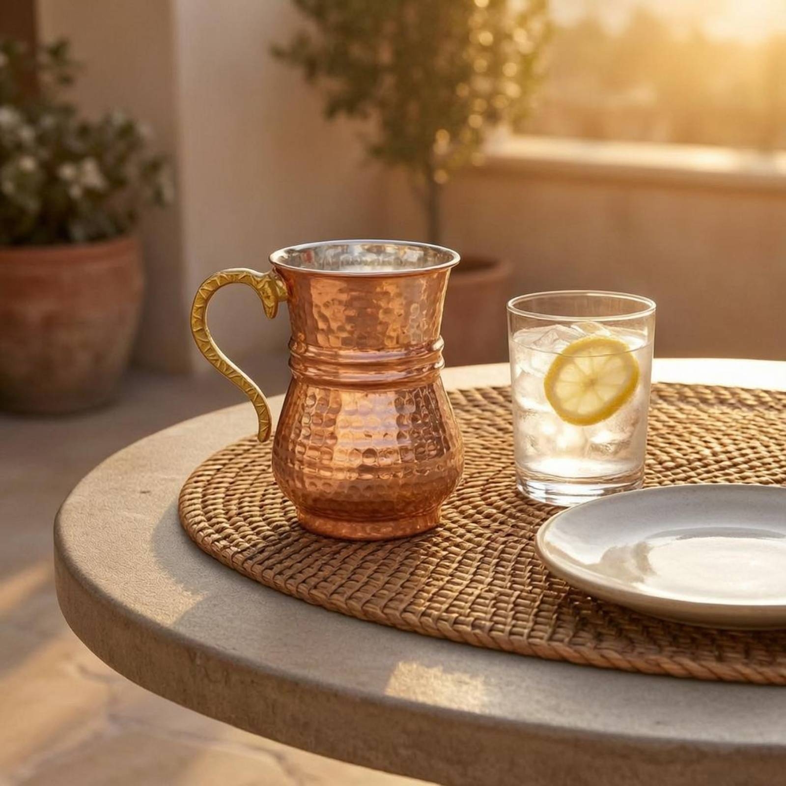 Metal Cup with Handle Flared R - Mule Copper Mug recension och pris