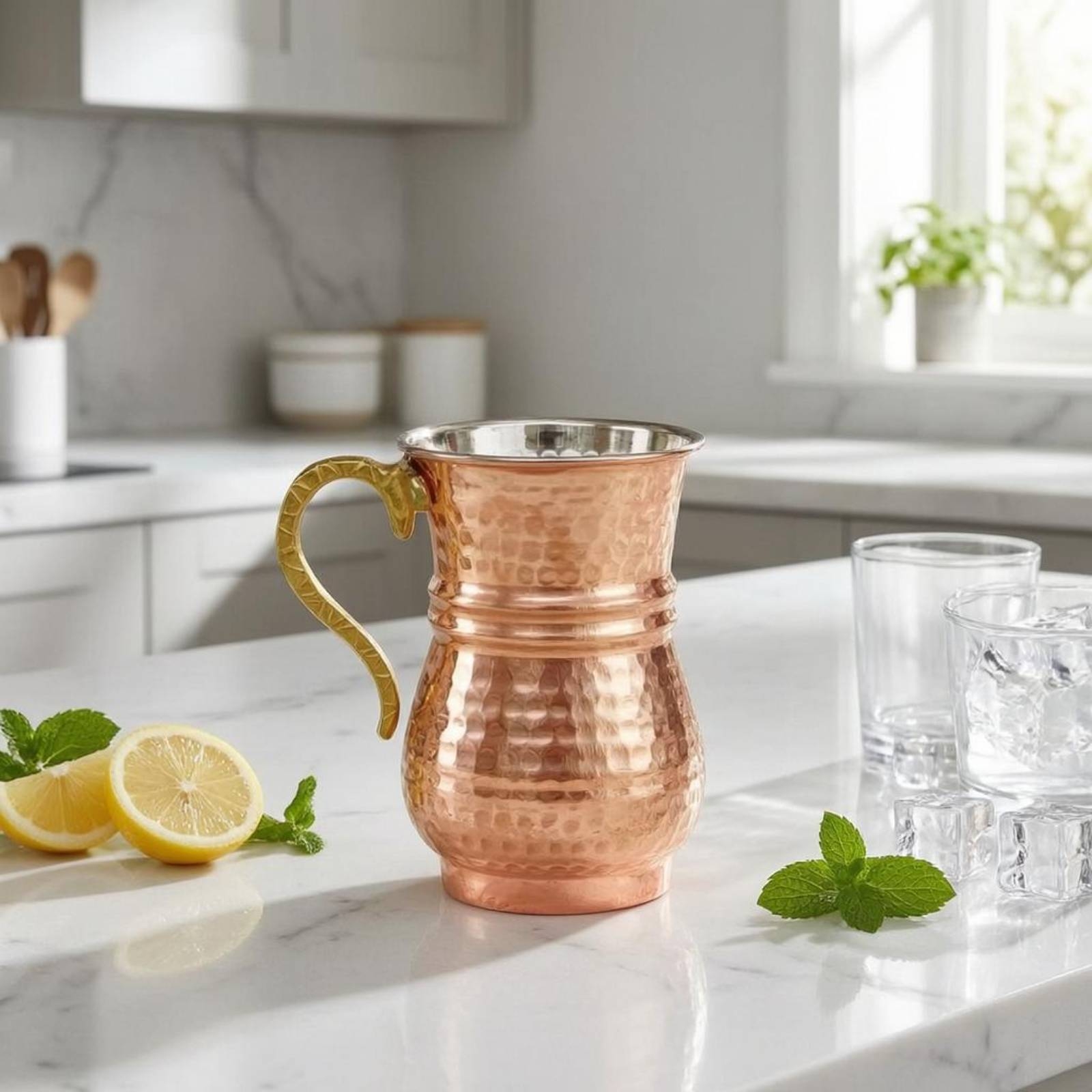 Metal Cup with Handle Flared R - Mule Copper Mug recension och pris