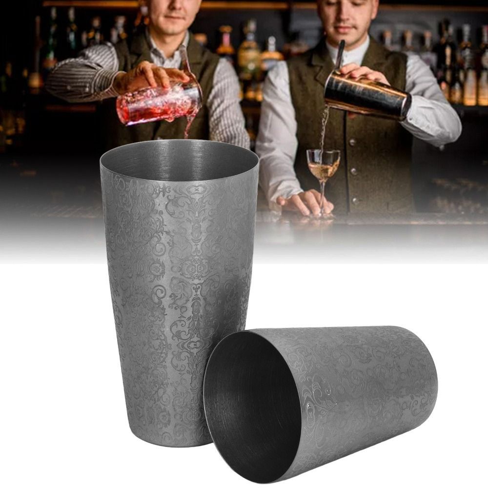 2 Piece Set Etched Pattern Bos - Boston Shaker Set recension och pris