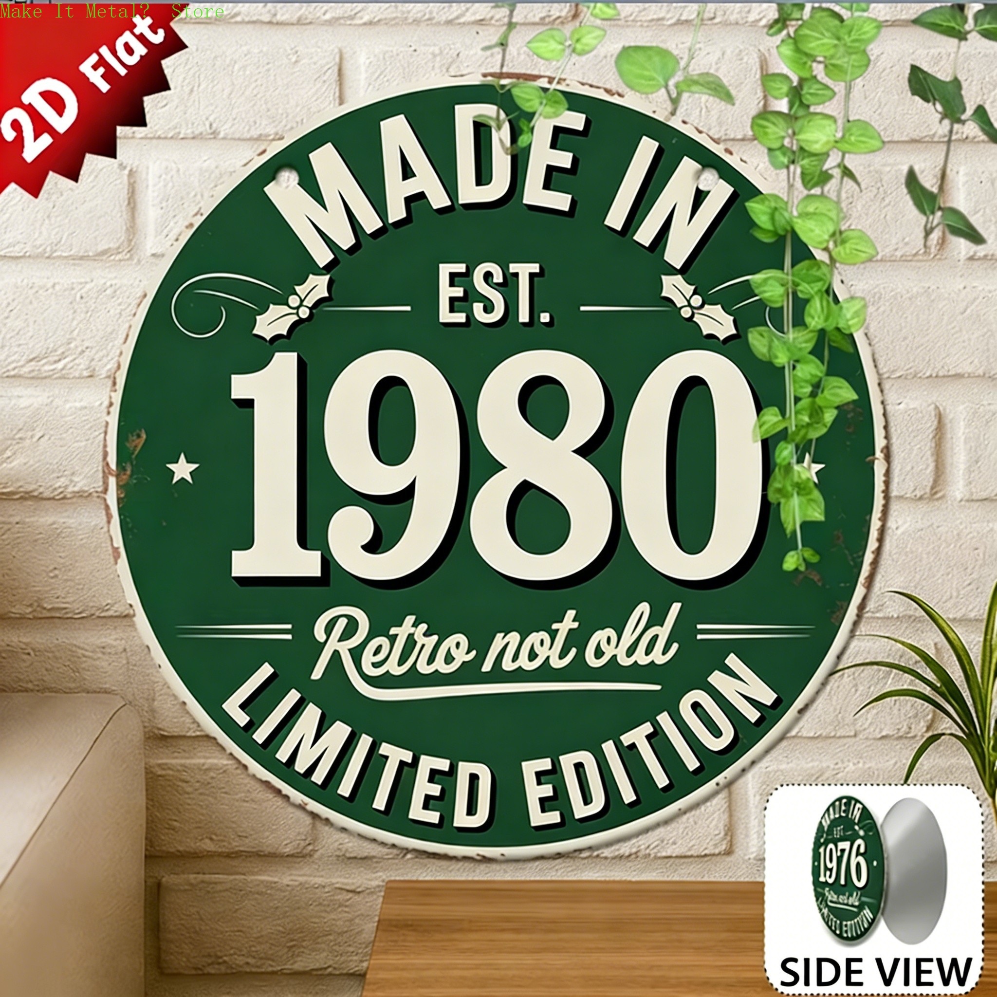 Made in 1976 Retro Not Old 2D  - Home Bar Accessories recension och pris