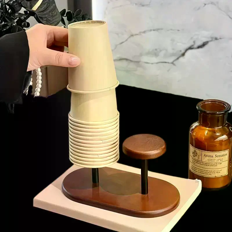 Paper Cup Storage Holder Woode - Home Bar Supplies recension och pris