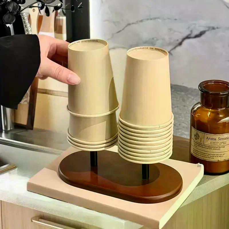 Paper Cup Storage Holder Woode - Home Bar Supplies recension och pris