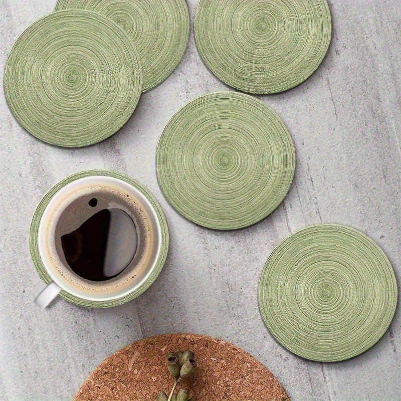 6pcs 4in Round Retro Green Gro - Home Bar Setup recension och pris